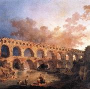 ROBERT, Hubert The Pont du Gard AF oil painting reproduction